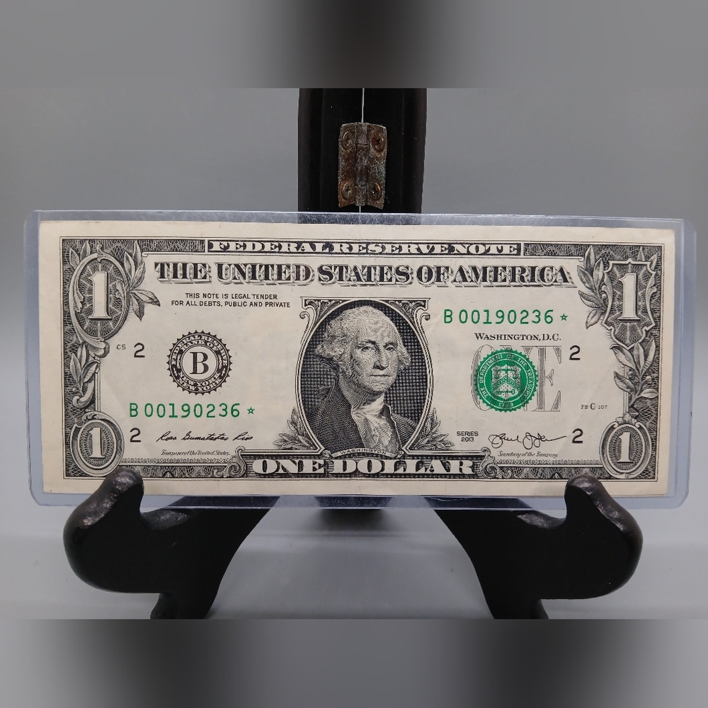United States Federal Reserve Star Note (10) One Dollar Bill